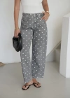 Puantiyeli Relaxed Fit Jean Füme