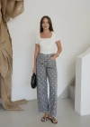 Puantiyeli Relaxed Fit Jean Füme