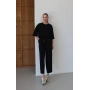 Balon Pantolonlu Tunik Takım Siyah