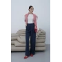 Önü Çift Pileli Pantolon Lacivert