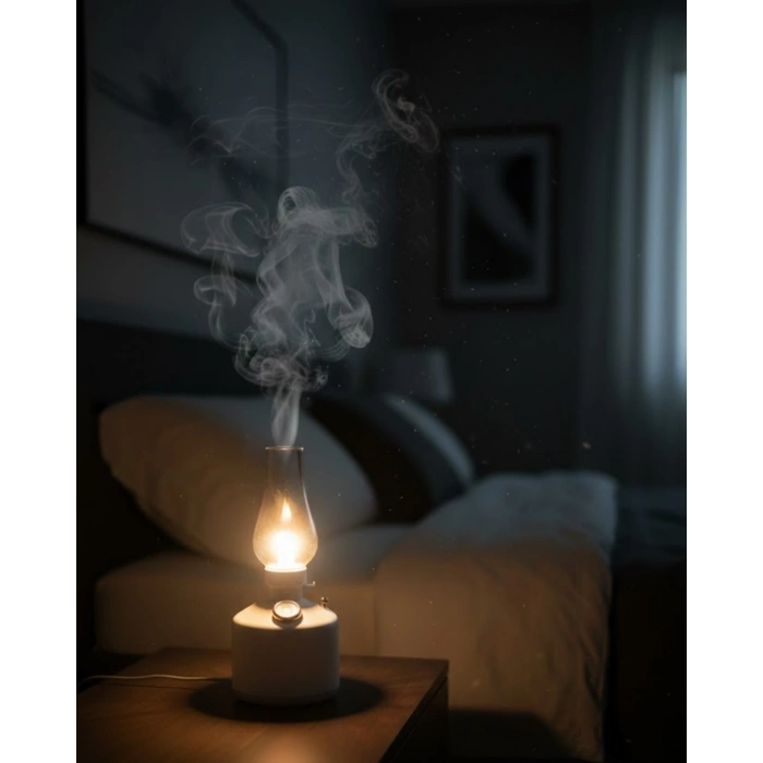 280 ml Retro Tasarım LED Işıklı USB Nemlendirici Aroma Difüzör