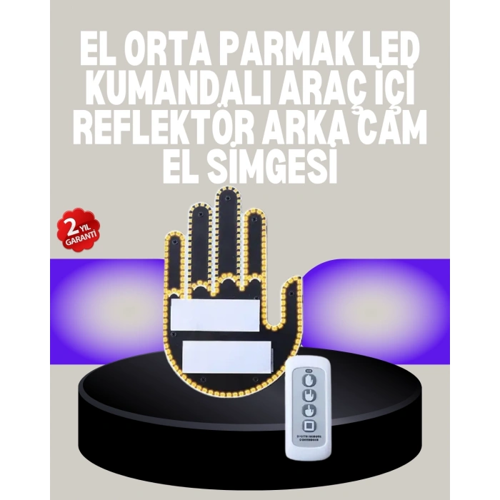 A Kalite Uzaktan Kumandalı LED Park Uyarı Işığı El Figürlü Model