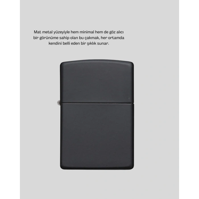 Ergonomik Metal Çakmak Mat Kaplamalı ve Şık Tasarımlı Aksesuar