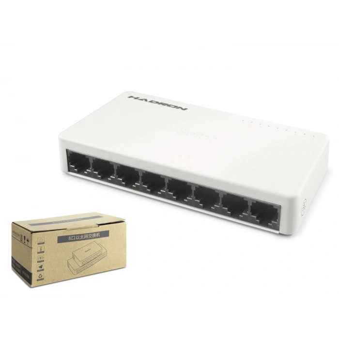 Ethernet Switch 8 Port 10/100 Mbps - Beyaz HDX1366