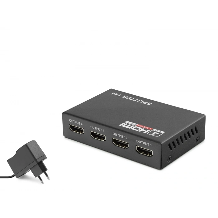 Hdmi Splitter 1080P 3D 1 In 4 Out - Siyah HDX1286
