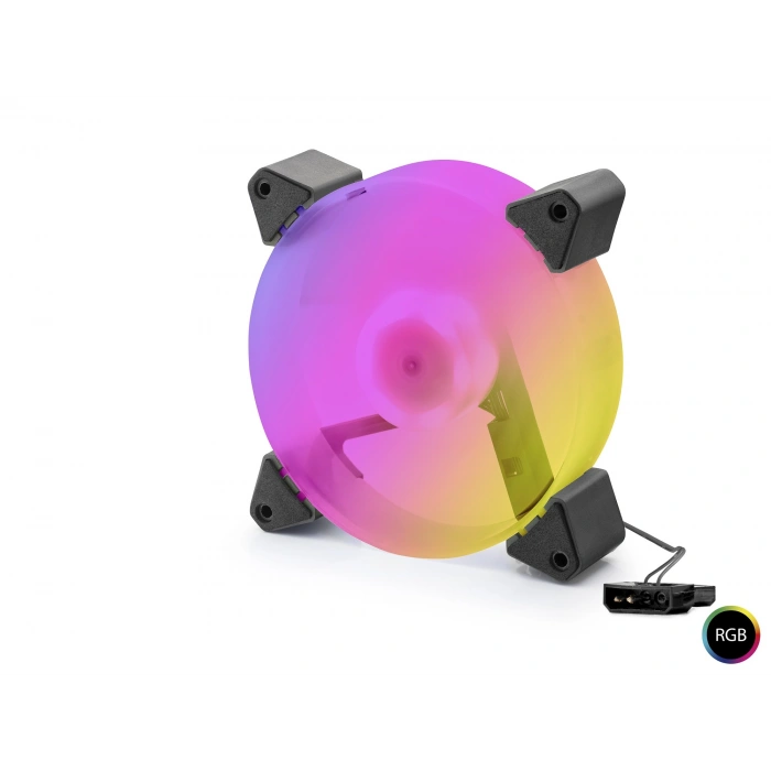 Kasa Fanı 5. Nesil Rgb 12 Cm - Siyah ND2664