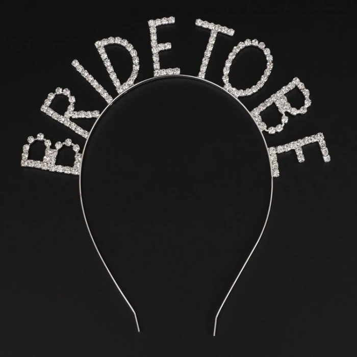 Kristal Taşlı Gümüş Renk Bride To Be Gelin Tacı (5047)