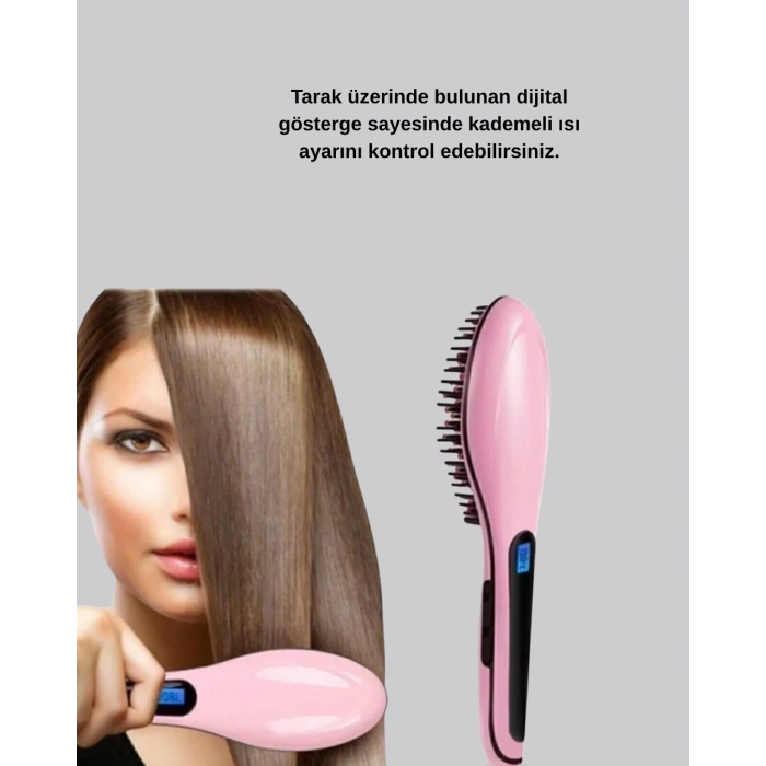 Profesyonel Saç Düzleştirici Tarak – 230°C Maksimum Isı, Hızlı Isınma ve Seramik Plaka
