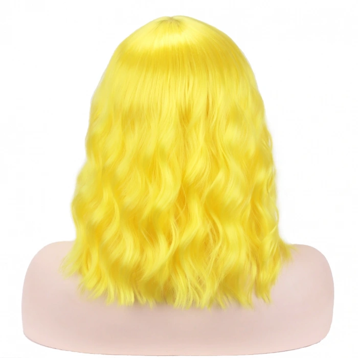 Sarı Renk Uzun Dalgalı Parti Peruğu (5047)