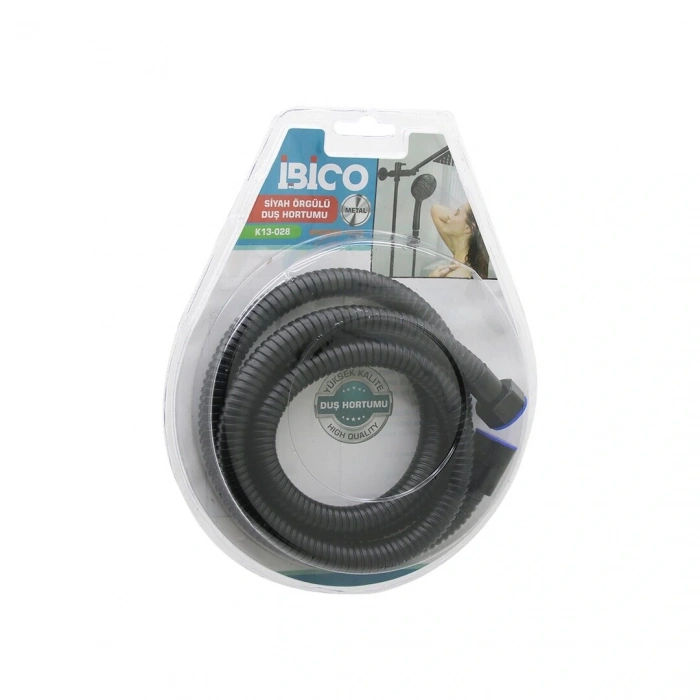SİYAH METAL  ÖRGÜLÜ DUŞ HORTUMU  1.5MT   VAKUMLU AMBALAJ  ANTİ TWİST=DOLANMAZ-KIVRILMAZ-KOPMAZ (5047)