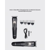Kablosuz, Paslanmaz Çelik lı Profesyonel Saç ve Sakal Tıraş Makinesi – Sessiz, Güçlü ve Ergonomik