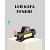 Kamp ve Doğa İçin Şarjlı LED Baş Feneri – Mıknatıslı, Su Geçirmez
