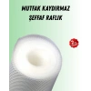 Şeffaf mutfak raflığı ve çekmece kaplaması kaydırmaz pvc