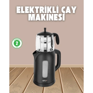 0,9 L Cam Demlik ve 1,7 L Su Haznesi ile Çay Keyfi