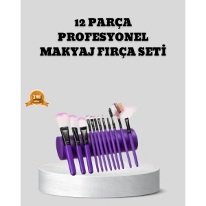 12 Parça Makyaj Fırça Seti – Profesyonel ve Günlük Kullanıma Uygun