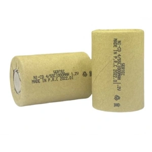 1.2V Ni-Cd  4/5 SC 1000 Mah Kağıt Şarjlı Pil 3C Başsız/Flat Head