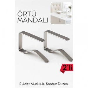 2li Masa Örtüsü Klipsi - Metal Masa Kelepçesi Masa Örtüsü Sabitleyici