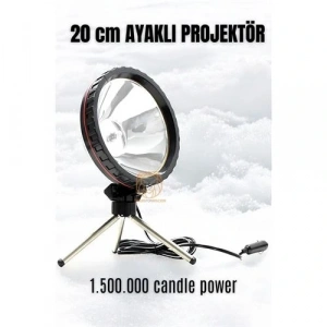 3 Ayaklı El Projektörü 360 Derece Avcı Projektörü Tekne Projektör