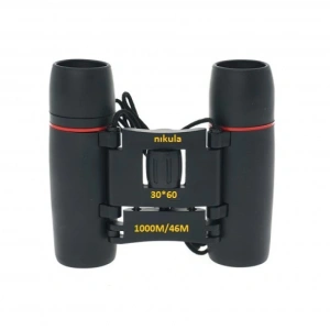 30X60 Cepte Taşımalı Kauçuk Kaplamalı Mini  Siyah