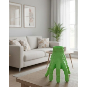 3D Yeşil El Biblo 27x22 cm Dikkat Çekici Ev Dekorasyonu