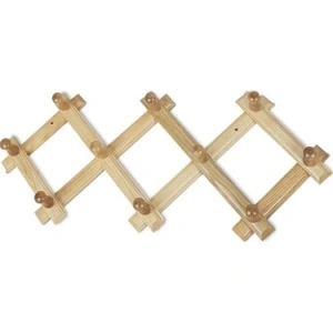 AHŞAP 10 KOLLU AKORDİYON DUVAR ASKISI (5047)