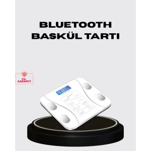 Akıllı Dijital Baskül – Bluetooth Bağlantılı, 8 Ölçüm Verili, Akıllı Vücut Analiz Tartısı