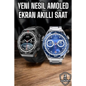 Akıllı Saat Yeni Nesil 2024 Model Metal Kordonlu Bluetooth Bağlantılı