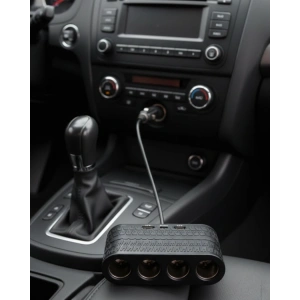 Araçlar İçin 4’lü Çakmak Çoklayıcı Type C USB ve Koruma Sistemli