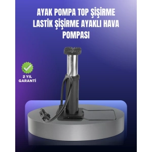 Ayak Pompası Otomobil Motosiklet Bisiklet Lastik Şişirme