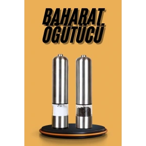 Baharat Öğütücü Otomatik Ayarlanabilir Tuz Karabiber Baharat Değirmeni
