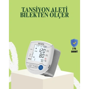 Bilekten Dijital Tansiyon Aleti Hem Pilli Hem Şarjlı Hafızalı