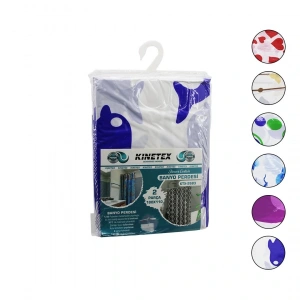 ÇİF KANAT POLYESTER BANYO PERDESİ 2PCS X 180X110CM - 12 HALKALI (5047)