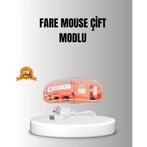 Çift Modlu Kablosuz Bluetooth 5.0 + 2.4GHz Mouse – 3 Cihaz Bağlantılı, Hızlı Geçiş Düğmeli