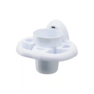 DİŞ FIRÇALIK  BEYAZ PLASTİK YAPIŞKANLI - DUVARA MONTE (5047)