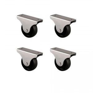 Furç Sabit Teker - 38MM - Siyah HKS229 - 4 Adet