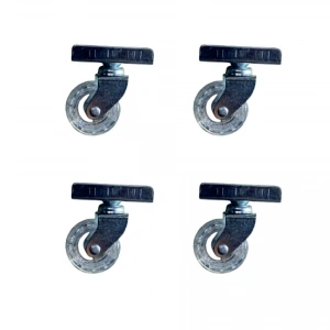 Furç Uzun-Sunta Bilyalı Teker - 20x50 - Şeffaf - 18MM HKS189 - 4 Adet