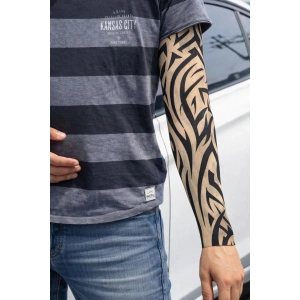 Giyilebilir Kol Dövmesi Çorap Dövme 3D Baskılı Kol Bacak Dövme 2 Adet Model 2 (5047)