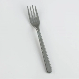 Gri Renk Lüks Plastik Çatal 25 Adet