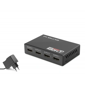 Hdmi Splitter 1080P 3D 1 In 4 Out - Siyah HDX1286