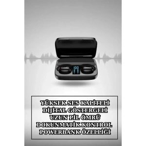 Kablosuz Bluetooth Kulaklık ve Kordon Hediyeli Akıllı Saat Nabız Ölçer Uzun Pil Ömrü