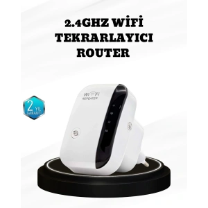 Kablosuz İnternet Genişletici 2.4GHz WiFi Repeater Kolay Kurulumlu
