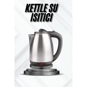 Kettle Su Isıtıcı C F Priz Uyumlu 220 - 240 V Paslanmaz Çelik Kablolu