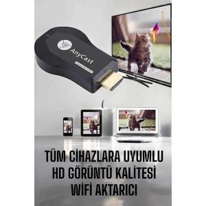 M9 Plus Kablosuz Görüntü+Ses Aktarıcı HDMI TV