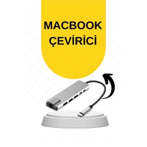 Macbook Pro/air Uyumlu USB Type-C 8 In 1 Hub Dönüştürücü Çevirici Çoklayıcı USB Hdmı Micro Sd 8 Girişli