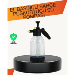 Manuel Köpük Üreten Basınçlı Sprey Şişesi 2L Temizlik ve Oto Yıkama