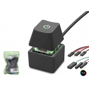Masaüstü Bilgisayar Rgb Power Tuşu On/Off Switch Siyah ND2811