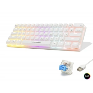 Mekanik Gaming Mini Klavye Blue Switch Rgb - Beyaz G508B