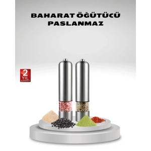 Otomatik Pilli Tuz ve Karabiber Öğütücü Seti