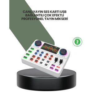Podcast Karaoke ve Sosyal Medya Yayınları İçin Ses Kartı