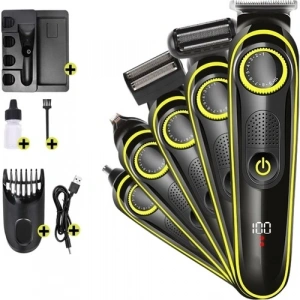 Saç &amp; Sakal Şekillendirici Tıraş Makinesi Erkek Bakım Seti 5 in 1 Ultimate (5047)